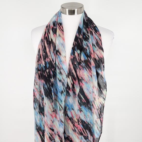 Calvin Klein Women’s Lightweight Multicolor Abstract Print Scarf – New 27 x 70 - Picture 2 of 13